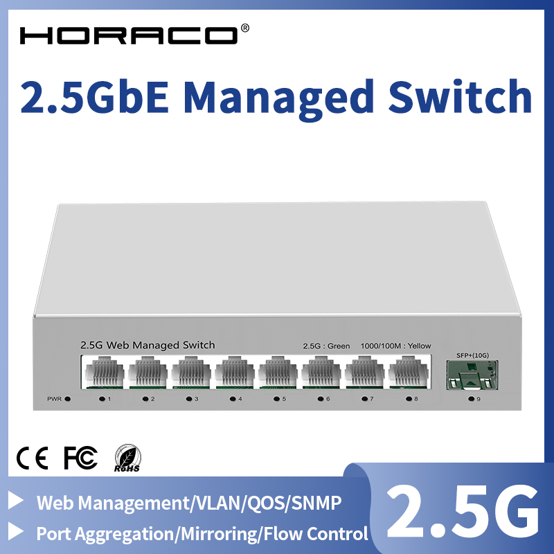 2.5GbE Gerenciado Switch 8 Por - Sfp+ 10G Managed Switch 8 Port avaliação e preço